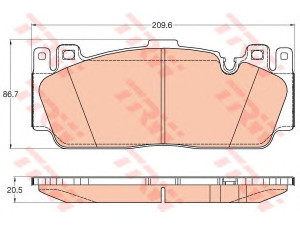 TRW GDB2020 stabdžių trinkelių rinkinys, diskinis stabdys 
 Techninės priežiūros dalys -> Papildomas remontas
34112284369
