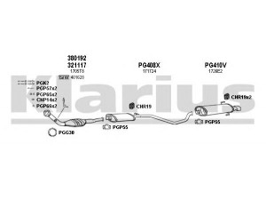 KLARIUS 630456U išmetimo sistema 
 Išmetimo sistema -> Išmetimo sistema, visa