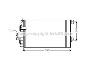 AVA QUALITY COOLING OLA5390 kondensatorius, oro kondicionierius