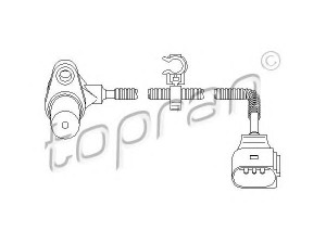TOPRAN 111 379 RPM jutiklis, variklio valdymas 
 Elektros įranga -> Jutikliai
071 957 147, 078 906 433A, 071 957 147