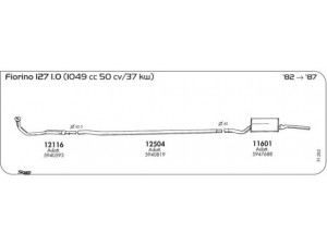 AKS DASIS SGFI262 išmetimo sistema