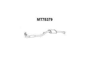 VENEPORTE MT75379 priekinis duslintuvas 
 Išmetimo sistema -> Duslintuvas
MB548462