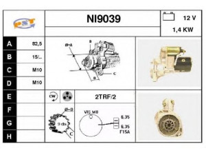SNRA NI9039 starteris
2330021P00, 2330022P00, 23300V5300