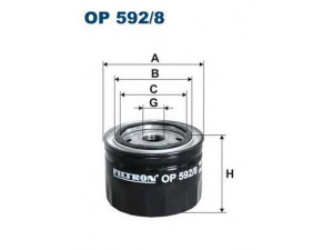 FILTRON OP592/8 alyvos filtras 
 Filtrai -> Alyvos filtras
8094872, 2995811, 500038751, 504091563