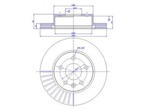 CAR 142.436 stabdžių diskas 
 Stabdžių sistema -> Diskinis stabdys -> Stabdžių diskas
638.421.01.12