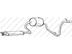BOSAL 287-203 galinis duslintuvas 
 Išmetimo sistema -> Duslintuvas
17430-87288, 17430-87B30, 17430-87B38