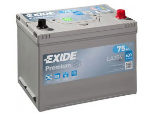 EXIDE _EA754 starterio akumuliatorius; starterio akumuliatorius 
 Elektros įranga -> Akumuliatorius
8981726410, KE24165E05NY, 01579A102K