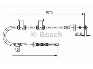 BOSCH 1 987 482 361 trosas, stovėjimo stabdys 
 Stabdžių sistema -> Valdymo svirtys/trosai
59760 1H400