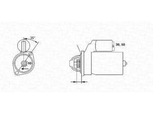 MAGNETI MARELLI 943241099010 starteris 
 Elektros įranga -> Starterio sistema -> Starteris
M1T70982, 2330050Y00, 2330050Y01