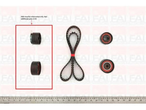 FAI AutoParts TBK118 paskirstymo diržo komplektas 
 Techninės priežiūros dalys -> Papildomas remontas
