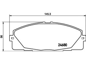 HELLA PAGID 8DB 355 015-831 stabdžių trinkelių rinkinys, diskinis stabdys 
 Techninės priežiūros dalys -> Papildomas remontas
0446526420, 0446526421