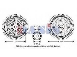 AKS DASIS 138680N sankaba, radiatoriaus ventiliatorius 
 Aušinimo sistema -> Radiatoriaus ventiliatorius
0002003702, 0002003722, A0002003702
