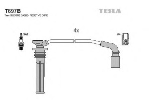 TESLA T697B uždegimo laido komplektas 
 Kibirkšties / kaitinamasis uždegimas -> Uždegimo laidai/jungtys
96651945, 96984195