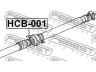 FEBEST HCB-001 guolis, kardaninio veleno centrinis guolis
40100-S9A-E01, 40100-S9A-J01