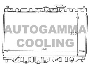 AUTOGAMMA 100407 radiatorius, variklio aušinimas