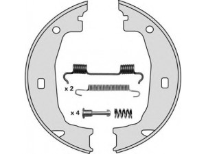 MGA M781R stabdžių trinkelių komplektas, stovėjimo stabdis 
 Stabdžių sistema -> Rankinis stabdys
34416755273, 34416761290, 34416761291