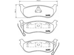 HELLA 8DB 355 020-631 stabdžių trinkelių rinkinys, diskinis stabdys 
 Techninės priežiūros dalys -> Papildomas remontas
5083882AC, 5179242AA, 05083882AB
