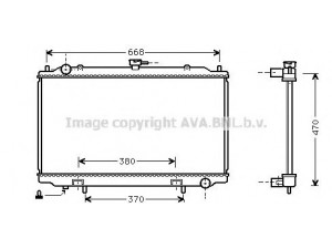 AVA QUALITY COOLING DN2188 radiatorius, variklio aušinimas 
 Aušinimo sistema -> Radiatorius/alyvos aušintuvas -> Radiatorius/dalys
214100L810, 214100L815, 2141031U00