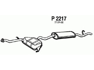 FENNO P2217 galinis duslintuvas 
 Išmetimo sistema -> Duslintuvas
7737480