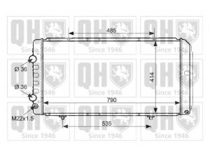 QUINTON HAZELL QER1511 radiatorius, variklio aušinimas 
 Aušinimo sistema -> Radiatorius/alyvos aušintuvas -> Radiatorius/dalys
130 739 0080, 132 922 5080, 134 151 4080
