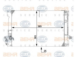 HELLA 8FC 351 037-091 kondensatorius, oro kondicionierius 
 Oro kondicionavimas -> Kondensatorius
3 545 076, 3 545 758, 3 545 758 9
