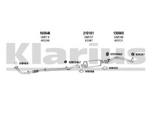 KLARIUS 390431E išmetimo sistema 
 Išmetimo sistema -> Išmetimo sistema, visa