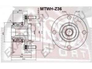 ASVA MTWH-Z36 rato stebulė 
 Ašies montavimas/vairavimo mechanizmas/ratai -> Rato stebulė/montavimas -> Rato stebulė
MN102067, MN102068, 4543300059
