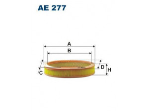 FILTRON AE277 oro filtras 
 Techninės priežiūros dalys -> Techninės priežiūros intervalai
33001795, 8933001395, 8933001795