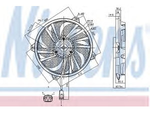 NISSENS 85789 ventiliatorius, radiatoriaus 
 Aušinimo sistema -> Oro aušinimas
1253A6, 1253A6