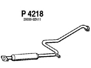 FENNO P4218 vidurinis duslintuvas 
 Išmetimo sistema -> Duslintuvas
20030-82N11