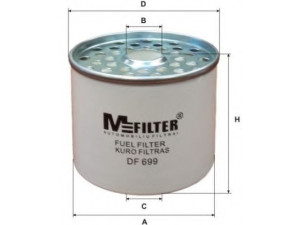 MFILTER DF 699 kuro filtras 
 Techninės priežiūros dalys -> Papildomas remontas
4 531 054, 4400 311 06, 4400 434 10