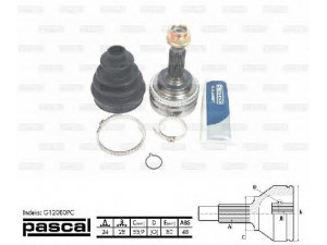 PASCAL G12080PC jungčių komplektas, kardaninis velenas 
 Ratų pavara -> Sujungimai/komplektas
434100D020, 434100D080, 434100D150