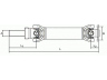 SPIDAN 28045 šarnyrinis velenas, ašies pavara 
 Ašies pavara -> Kardaninis velenas, visas -> Kardaninis velenas
2710260A11