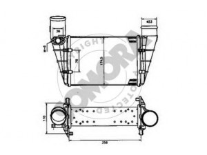 SOMORA 021345 tarpinis suslėgto oro aušintuvas, kompresorius 
 Variklis -> Oro tiekimas -> Įkrovos agregatas (turbo/superįkrova) -> Tarpinis suslėgto oro aušintuvas
058 145 805B, 058 145 805G, 058 145 805H