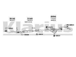KLARIUS 330366E išmetimo sistema 
 Išmetimo sistema -> Išmetimo sistema, visa