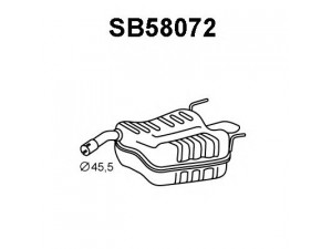 VENEPORTE SB58072 galinis duslintuvas 
 Išmetimo sistema -> Duslintuvas
12805441