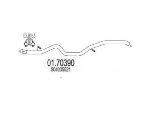 MTS 01.70390 išleidimo kolektorius
504035521