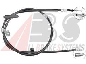 A.B.S. K13883 trosas, stovėjimo stabdys 
 Stabdžių sistema -> Valdymo svirtys/trosai
13356781