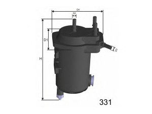 MISFAT F122A kuro filtras 
 Techninės priežiūros dalys -> Papildomas remontas
7701063613, 8200458424