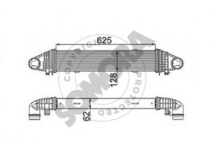 SOMORA 171445B tarpinis suslėgto oro aušintuvas, kompresorius 
 Variklis -> Oro tiekimas -> Įkrovos agregatas (turbo/superįkrova) -> Tarpinis suslėgto oro aušintuvas
2045000100, A2045000100