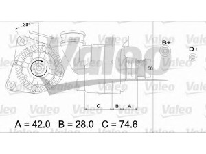 VALEO 436385 kintamosios srovės generatorius 
 Elektros įranga -> Kint. sr. generatorius/dalys -> Kintamosios srovės generatorius
12 31 1 735 743, 12 31 1 735 789