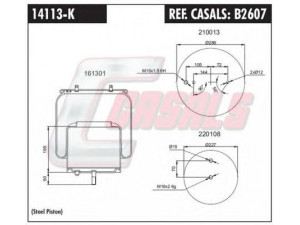 CASALS B2607 dėklas, pneumatinė pakaba
1731113