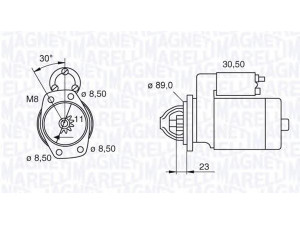 MAGNETI MARELLI 063207151010 starteris 
 Elektros įranga -> Starterio sistema -> Starteris
580289, 5802A7, 5802L1