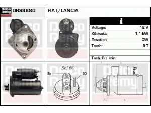 DELCO REMY DRS8880 starteris 
 Elektros įranga -> Starterio sistema -> Starteris
46748349, 46821681, 51776205