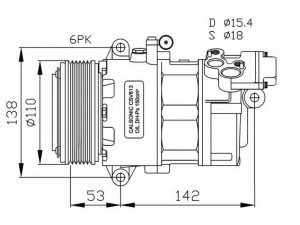 NRF 32184G kompresorius, oro kondicionierius 
 Oro kondicionavimas -> Kompresorius/dalys
64509182795, 64526908660, 64526918751