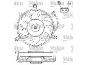 VALEO 696043 ventiliatorius, radiatoriaus 
 Aušinimo sistema -> Oro aušinimas
701959455A, 701959455AE, 701959455AM