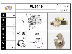 SNRA PL9449 starteris