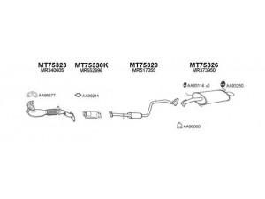VENEPORTE 750035 išmetimo sistema 
 Išmetimo sistema -> Išmetimo sistema, visa
