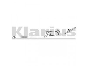 KLARIUS FD892T galinis duslintuvas 
 Išmetimo sistema -> Duslintuvas
5020706, 5023927, 5023931, 6126501