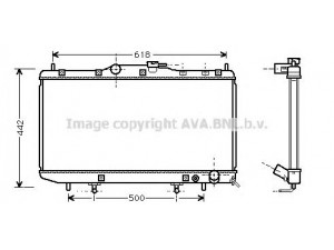 AVA QUALITY COOLING TO2261 radiatorius, variklio aušinimas
1640064830, 1640064831, 164006A200